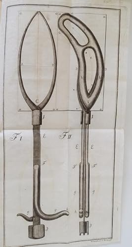 Eine neue Geburts-Zange, erfunden und der prüfung der Sachverständigenvorgelegt. Mit 2 gefalteten...