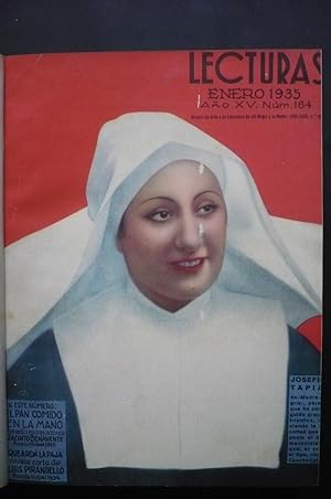 LECTURAS. Revista Mensual. Número de Arte y Literatura de El Hogar y La Moda. Año 1935 completo, ...