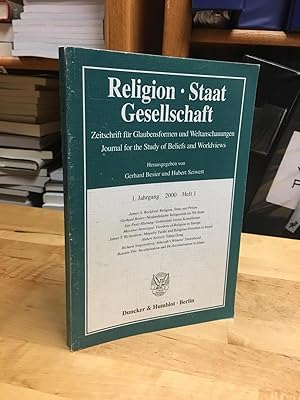 Immagine del venditore per Zeitschrift fur Glaubensformen und Weltanschauungen: Journal for the Study of Beliefs and Worldviews (Religion - Staat - Gesellschaft) venduto da Regent College Bookstore