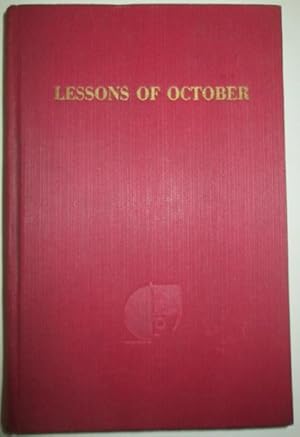 Lessons of October. The Marxist Pocket Library