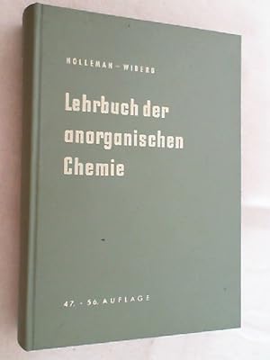 Bild des Verkufers fr Lehrbuch der anorganischen Chemie. zum Verkauf von Versandantiquariat Christian Back