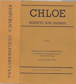 Immagine del venditore per Respublica Guelpherbytana. Wolfenbtteler Beitrge zur Renaissance- und Barockforschung. Festschrift fr Paul Raabe. (Chloe) (German Edition) venduto da Alplaus Books