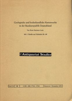 Geologische bodenkundliche Kartenwerke in der Bundesrepublik Deutschland. Sonderdruck aus dem geo...