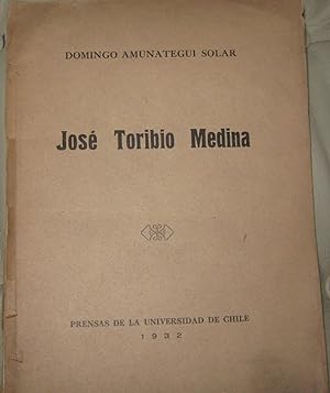 Bild des Verkufers fr Jos Toribio Medina zum Verkauf von Librera Monte Sarmiento