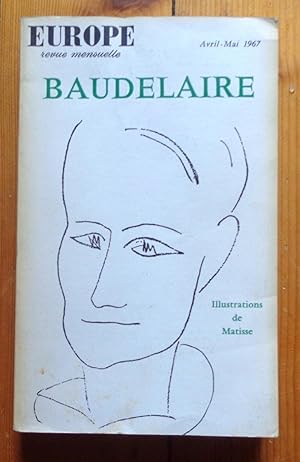 Imagen del vendedor de Europe, revue Mensuelle - Baudelaire. Illustrations de Matisse. a la venta por La Bergerie