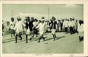 Bild des Verkufers fr Ansichtskarte / Postkarte Dschibuti Djibouti, Danse Arabe, enfants zum Verkauf von akpool GmbH