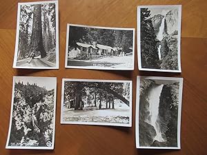 Seller image for Original Photographs- Big Falls Lodge (Fallsville); Big Falls In The Valley Of The Hills; Road Through A Giant Sequoia; Yosemite Falls for sale by Arroyo Seco Books, Pasadena, Member IOBA
