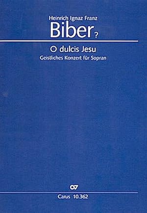 Bild des Verkufers fr O dulcis Jesufr Sopran, Violine (scordato) und Bc : Partitur mit Violine in Klangnotation zum Verkauf von AHA-BUCH GmbH