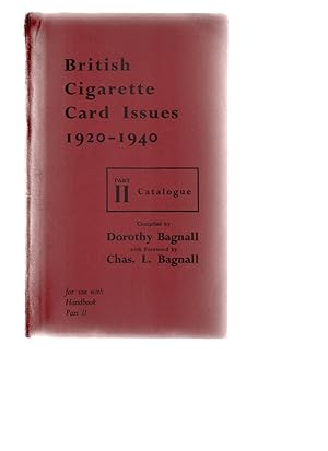 British Cigarette Card Issues 1920-1940. Part 2 Catalogue.