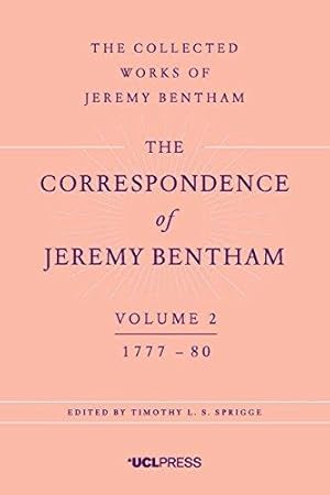 Seller image for Correspondence of Jeremy Bentham Vol 2 (Collected Works of Jeremy Bentham) for sale by Devils in the Detail Ltd