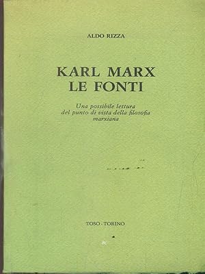 Bild des Verkufers fr Karl Marx. Le fonti zum Verkauf von Librodifaccia