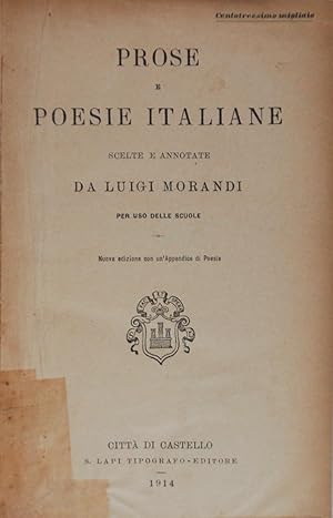 Prose e Poesie italiane scelte e annotate da Luigi Morandi