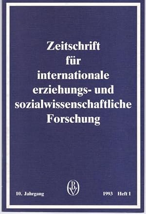 Seller image for Zeitschrift fr internationale erziehungs- und sozialwissenschaftliche Forschung. 10. Jahrgang, 1993, Heft 1 for sale by Graphem. Kunst- und Buchantiquariat