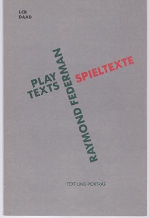 Bild des Verkufers fr Spieltexte - Playtexts. Fototeil von Renate von Mangoldt (= Text und Portrt, 2) zum Verkauf von Graphem. Kunst- und Buchantiquariat