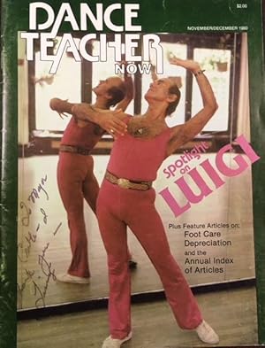 Dance Teacher Now [Magazine] Novemeber / December 1980 (Volume 2, Number 6) - Luigi Cover