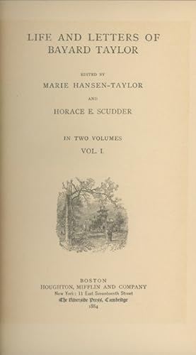 Life and Letters of . . . Edited by Marie Hansen-Taylor and Horace E. Scudder