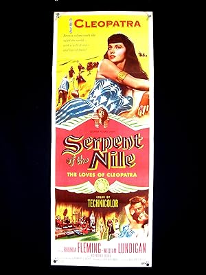 SERPENT OF THE NILE-RHONDA FLEMING-1953-ORIG INSERT VF