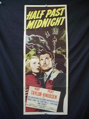 HALF PAST MIDNIGHT-NOIR-INSERT POSTER 1948-KENT TAYLOR VG