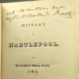 Bild des Verkufers fr History of Hartlepool zum Verkauf von Bow Windows Bookshop (ABA, ILAB)