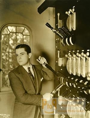 Actor Ramon Novarro in Private Theatre Cinema Old MGM Photo 1932