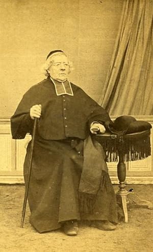 Catholic Religious Portrait France Old Photo CDV 1870