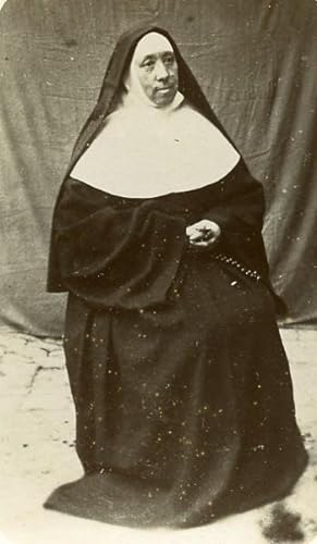Catholic Religious Sister Portrait France Old Photo CDV 1870
