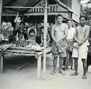 Indochina Laos Vientiane Street Life old Amateur Snapshot Photo 1930