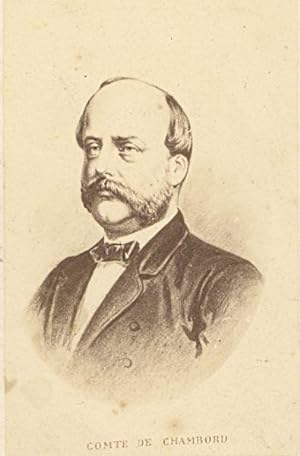 Henri Comte de Chambord, France, old CDV Photo 1871'