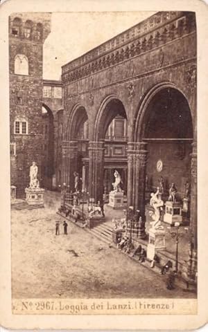 Immagine del venditore per Italy Firenze Loggia del Lanzi old Photo CDV 1870' venduto da Bits of Our Past Ltd