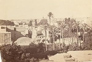 Egypt Cairo Panorama Old CDV Photo 1865