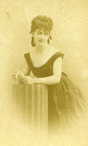 Seller image for France Paris Theater Actress Miss Leduc old CDV Photo Disderi 1870 for sale by Bits of Our Past Ltd