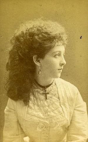 Austria Wien Theater Actress Miss Colement old CDV Photo Lowy 1870