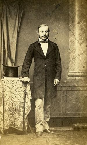 France Vesoul Professor Ernest Jule Bourquin Signed old CDV Photo Nedzinsky 1865
