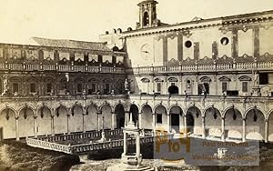 Image du vendeur pour Italy Napoli Cloister Interior Old CDV Photo Sommer 1870 mis en vente par Bits of Our Past Ltd