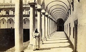 Image du vendeur pour Italy Napoli Cloister of San Martino Old CDV Photo Sommer 1870 mis en vente par Bits of Our Past Ltd
