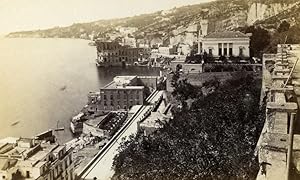 Image du vendeur pour Italy Napoli Panorama Old CDV Photo Sommer 1870 mis en vente par Bits of Our Past Ltd