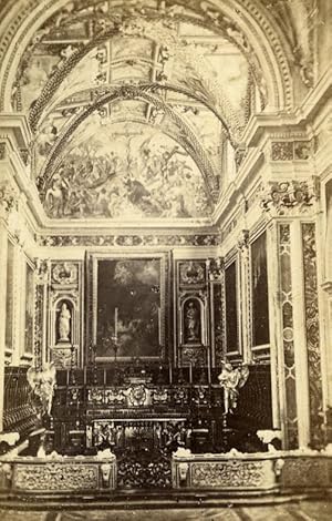 Image du vendeur pour Italy Napoli Interior of San Martino Church Old CDV Photo Sommer 1870 mis en vente par Bits of Our Past Ltd