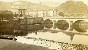 Seller image for Italy Torino Church Gran Madre di Dio Old CDV Photo Sommer 1870 for sale by Bits of Our Past Ltd