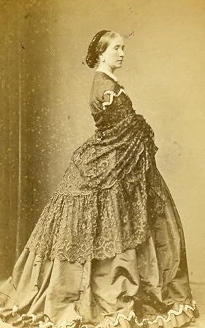 French Aristocracy Paris Baroness Mallet de Chauny Old CDV Photo Bayard 1860