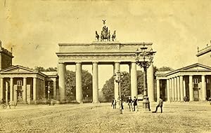 Germany Berlin Brandenburg Gate Brandenburger Tor Old CDV Photo 1865