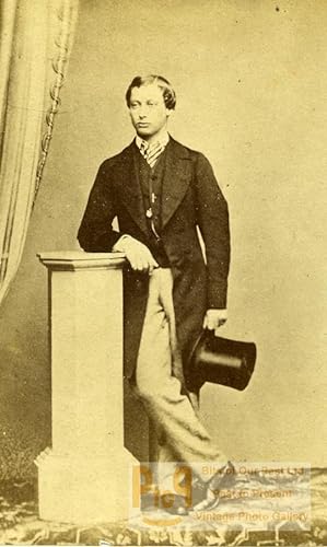 British Royal Family Edward VII Prince of Wales Old CDV Photo Lesage 1860
