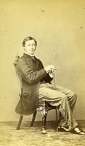British Royal Family Edward VII Prince of Wales Old CDV Photo Deron 1860