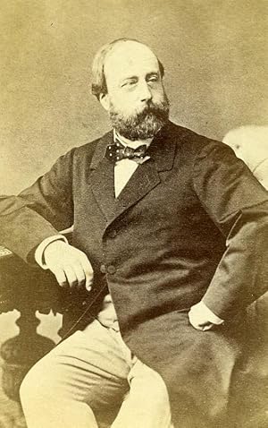 Switzerland Geneva Henri d'Artois Count of Chambord Old Temporel CDV Photo 1870