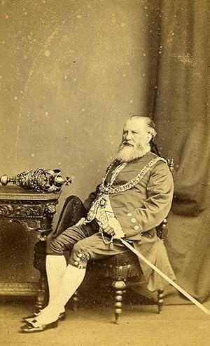 Lord Mayor of Leicester Thomas William Hodges? Old CDV Photo Mc Lean 1860's