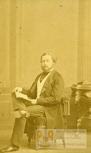 Seller image for France Paris Prince of Wales Future Edward VII Old CDV Photo Levitsky 1870 for sale by Bits of Our Past Ltd