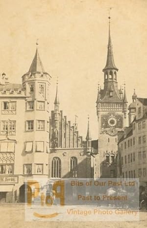 Immagine del venditore per Germany Munich Old Town Hall Munchen Rathaus old Koenig CDV Photo 1860's venduto da Bits of Our Past Ltd