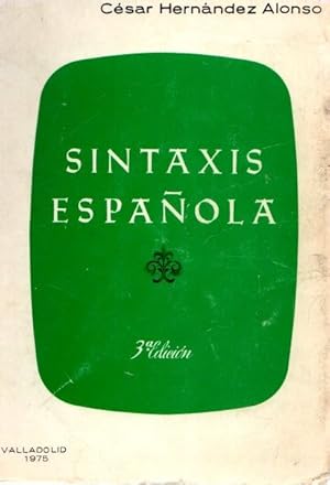 Imagen del vendedor de Sintaxis Espaola . a la venta por Librera Astarloa