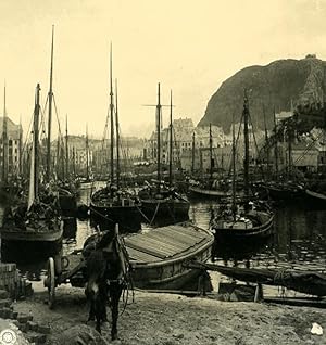 Norway Aalesund after fire destruction Old NPG Stereo Stereoview Photo 1900