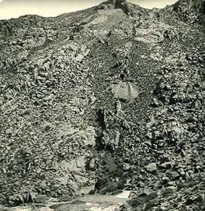 Argentina Andes Silver Mine Residue Old NPG Stereo Stereoview Photo 1900