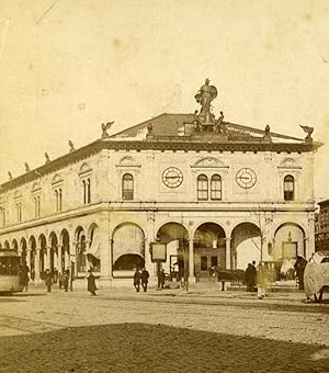 Imagen del vendedor de USA New York Herald Building Old Stereoview Photo Campbell 1896 a la venta por Bits of Our Past Ltd